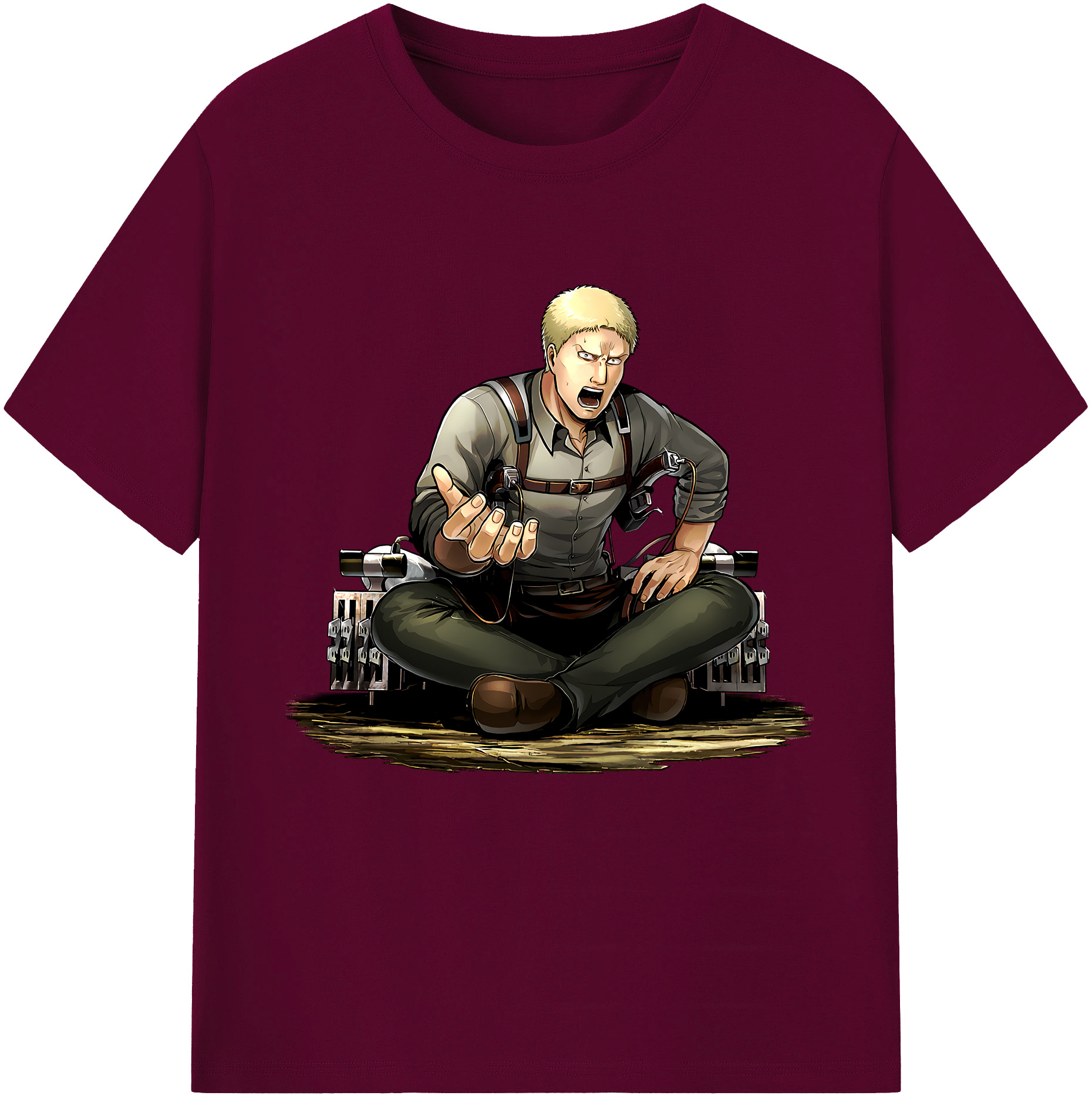 （画像用） 進撃の巨人 ライナー・ブラウン Attack on Titan Reiner Braun レディースカジュアルプリントTシャツ（綿100％）